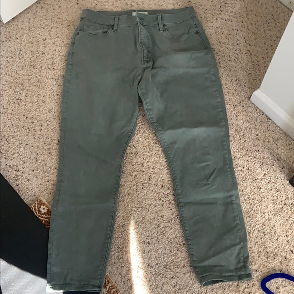 Loft modern high waist skinny ankle Jean